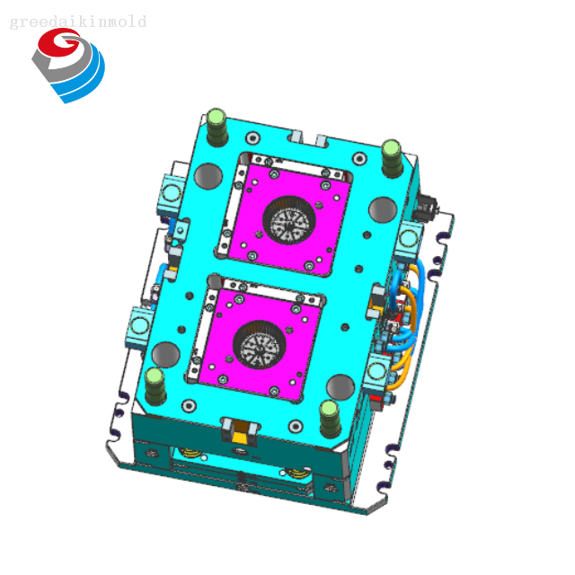 교차 흐름 팬 사출 금형